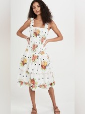 FARM Rio Nanaju Floral Tiered Dress, Size L