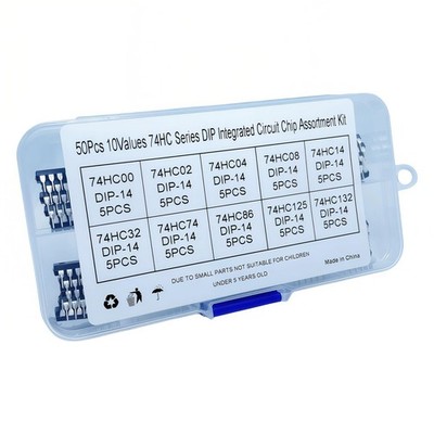10 Values Electronic Component Series Logic DIP14 IC Chip Kit 50 PCS