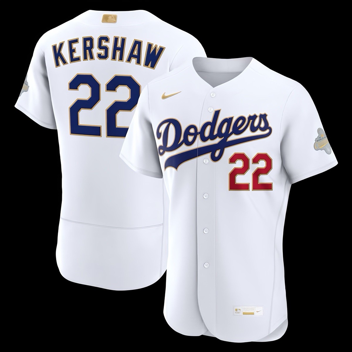 Nike Los Angeles Dodgers Clayton Kershaw #22 2026 Gold Collection