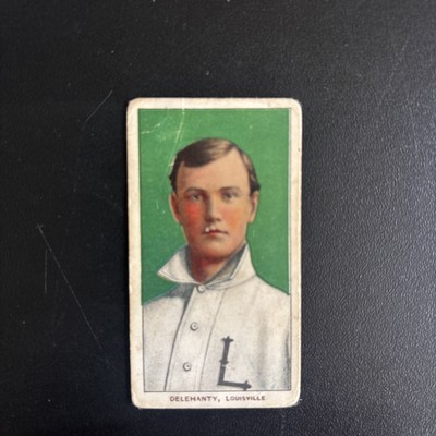 1909-11 T206 - Frank Delahanty Piedmont 350 Back (RC) Louisville WELL CENTERED