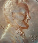 Delamination 1951 D Lincoln Wheat Cent Circulated