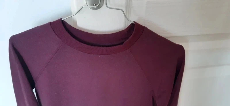 Sweat rouge lie de vin manches longues XS - H & M - Photo 2/4