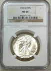 1946-D Walking Liberty Half Dollar NGC MS66 Frosty Bright Luster PQ #R322G