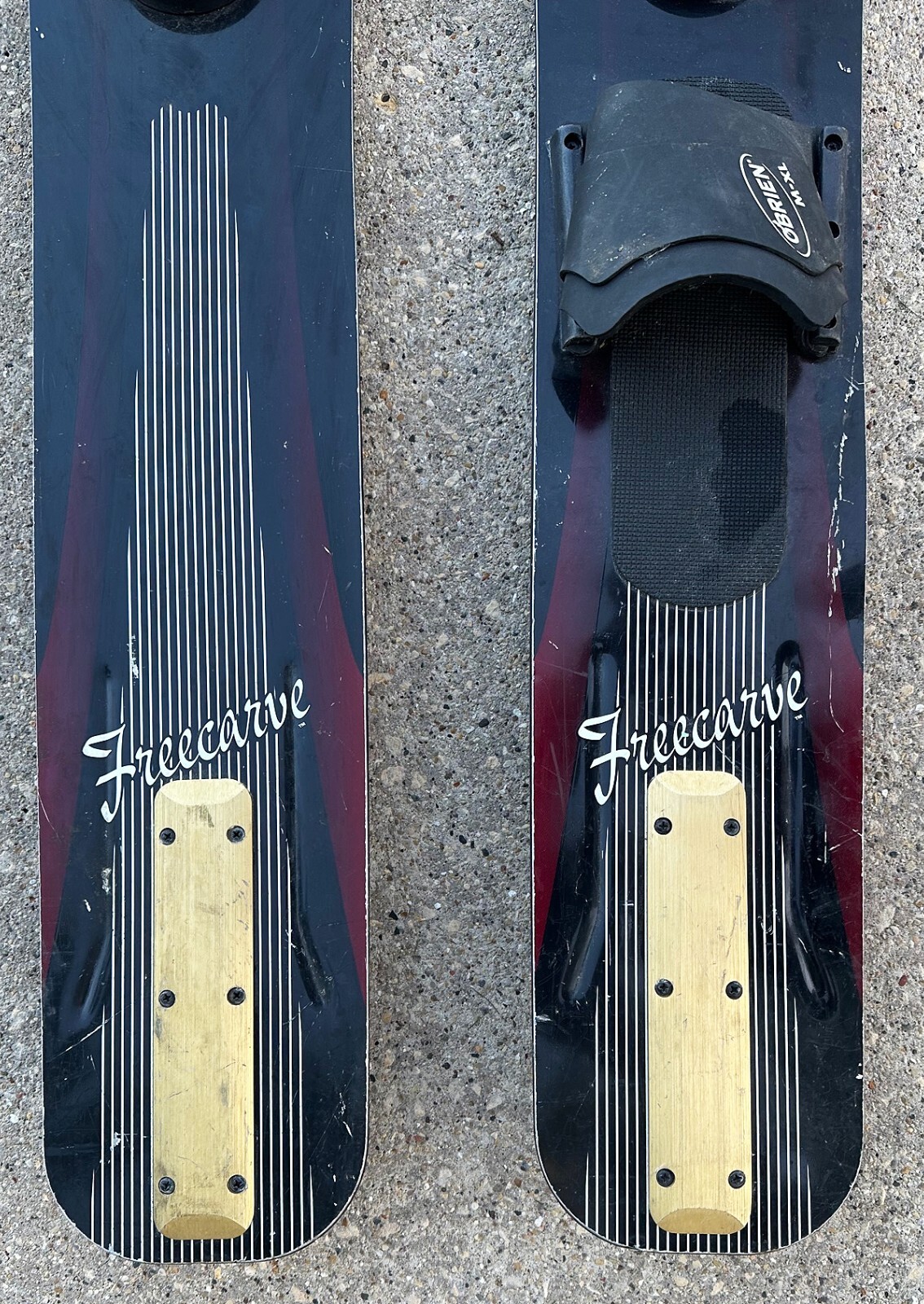 O'BRIEN FREE CARVE SPORT CUT 62" TRICK WATER SKIS SLALOM 775 M/XL BINDING eBay
