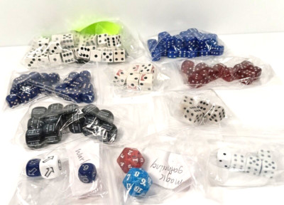 Assorted Dice Choices Warhammer Bolt Action Magic Gathering iridescent Pearl Die