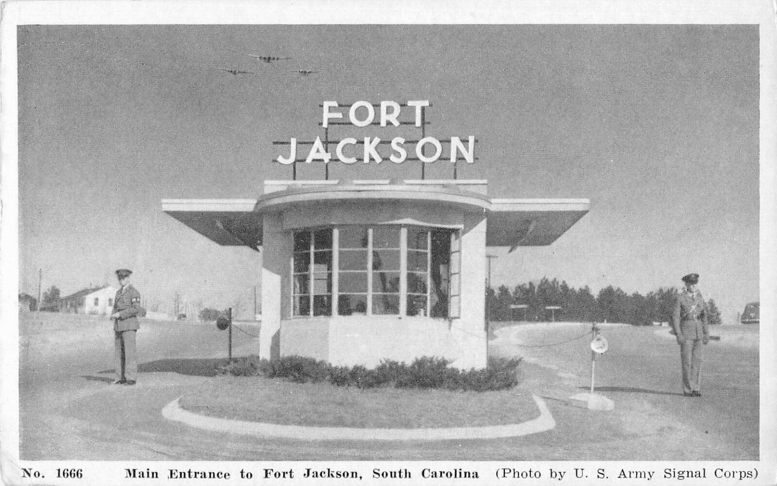 WW2 Fort Jackson, Main Entrance, South Carolina Postcard eBay