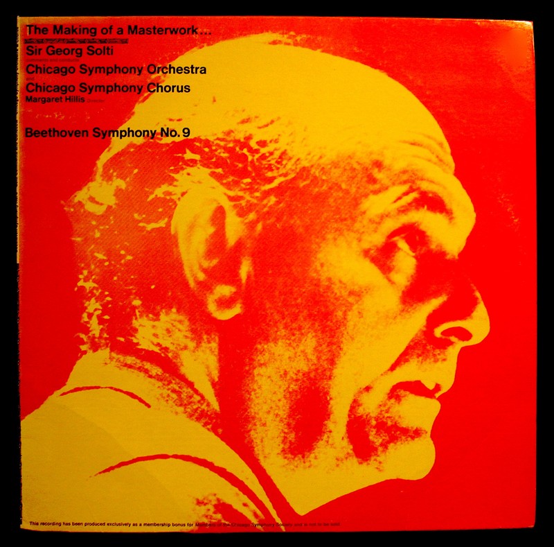 BEETHOVEN: SYMPHONY No. 9-SIR GEORG SOLTI-Rare Promotional Record (Not For Sale)