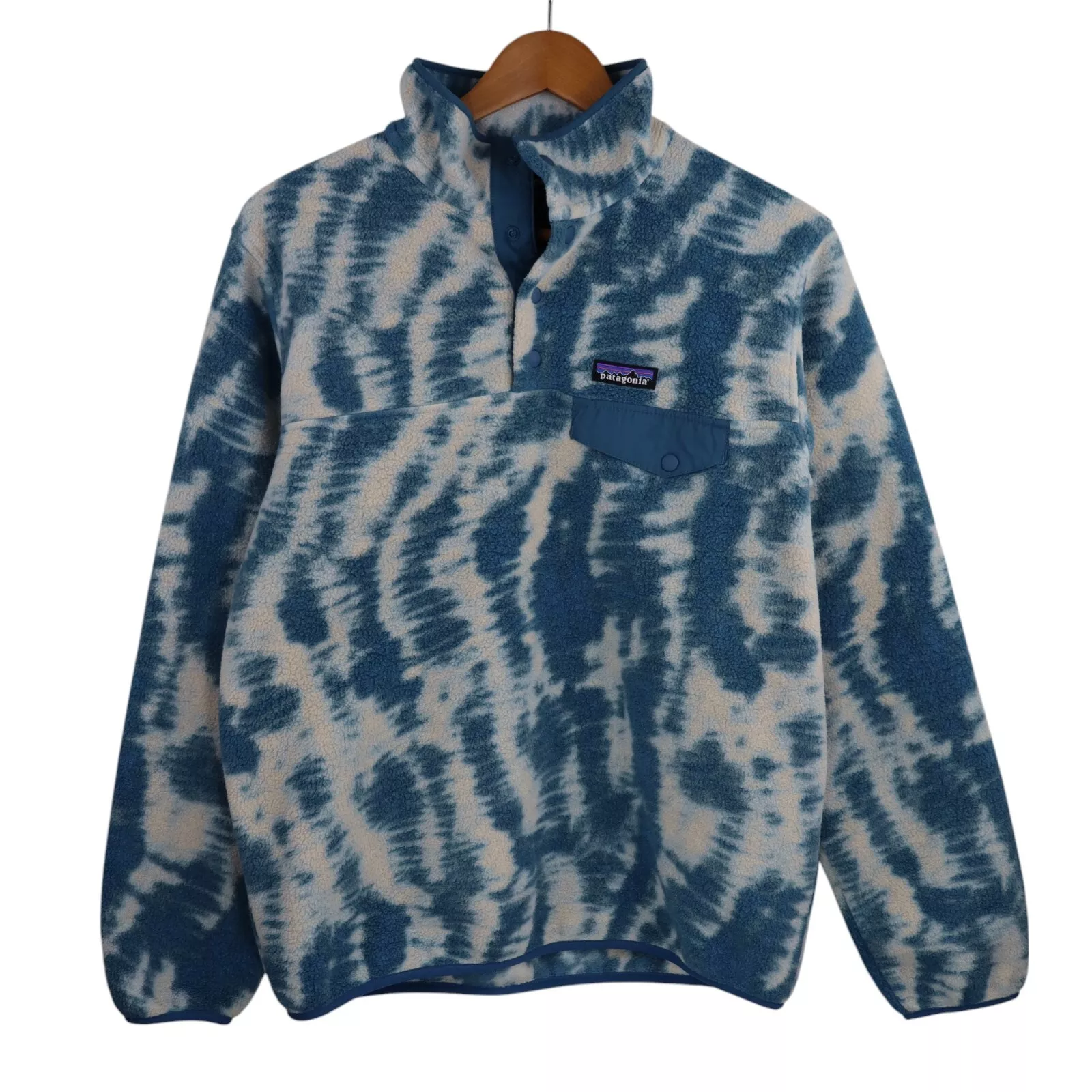 patagonia camo synchilla snap-t pullover fleece jacket