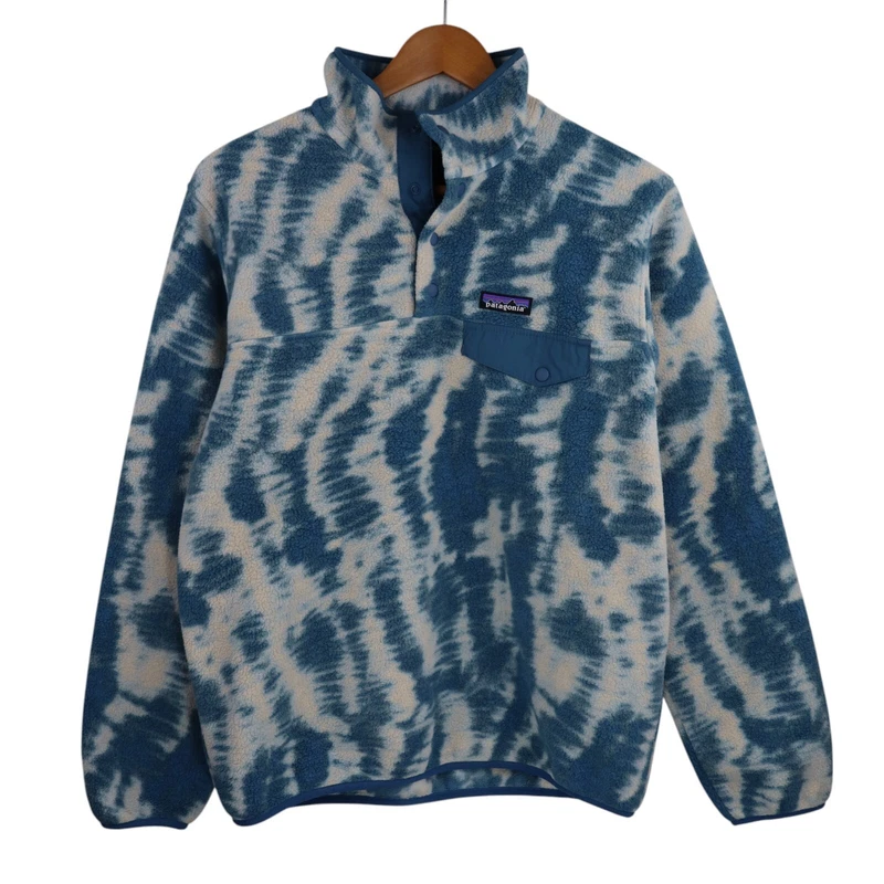 patagonia camo synchilla snap-t pullover fleece jacket