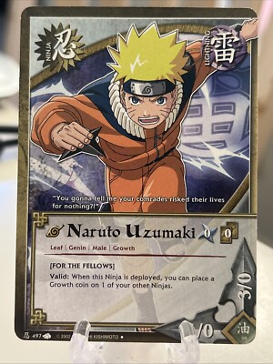 Naruto CCG 1X Naruto Uzumaki 497 Lightning Ninja NM | eBay