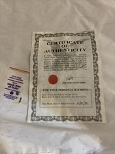 Vintage Genuine black star of India deep Black with certificate of authenticity