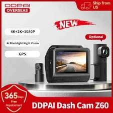 4K+2K+1080P Dashcam Support Rear and Interior with GPS 5GHz WiFi Dash Camera