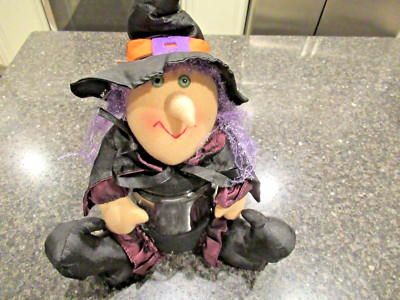 Studio 18 Halloween Witch Plush Candy Treat Jar