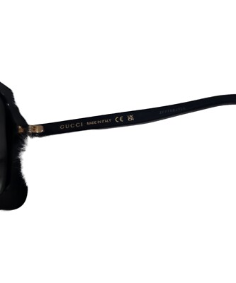 Gucci Sunglasses Gg1314s 001 Black Black Grey 55/19/140 - NWT gucci-gg1314s-001-hd-3_800x.  main image 4