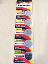 5 pc carded CR2025 DL2025 ECR2025 3v Lithium Battery Expire 2033