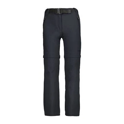 CMP Pantalon Fonctionnel de Randonnée Fille Zip Éteint Gris Respirant Élastique - Photo 1/4