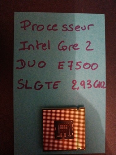 Lot De 6 Processeurs Intel Core 2 Duo E7500 - 2.93 GHz, Socket 775