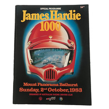 James Hardie 1000 Official Programme 1983 Car Magazine Mount Panorama Bathurst