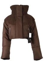 Alo Yoga Padded Faux Shearling And Wool Blend Jacket Medium