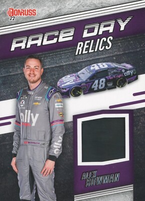 PANINI 2022 DONRUSS NASCAR ALEX BOWMAN #RDR-AB RACE DAY RELIC CARD