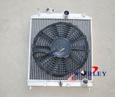 3 core aluminum radiator for Honda CIVIC EG EK B16 B18 D15 D16 1992-2000 MT+FAN 