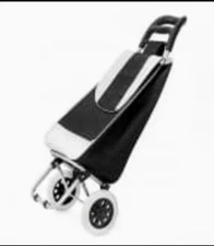 Shopping Cart Trolley Bag Grocery Trolley  70 lb Load Capacity, Black