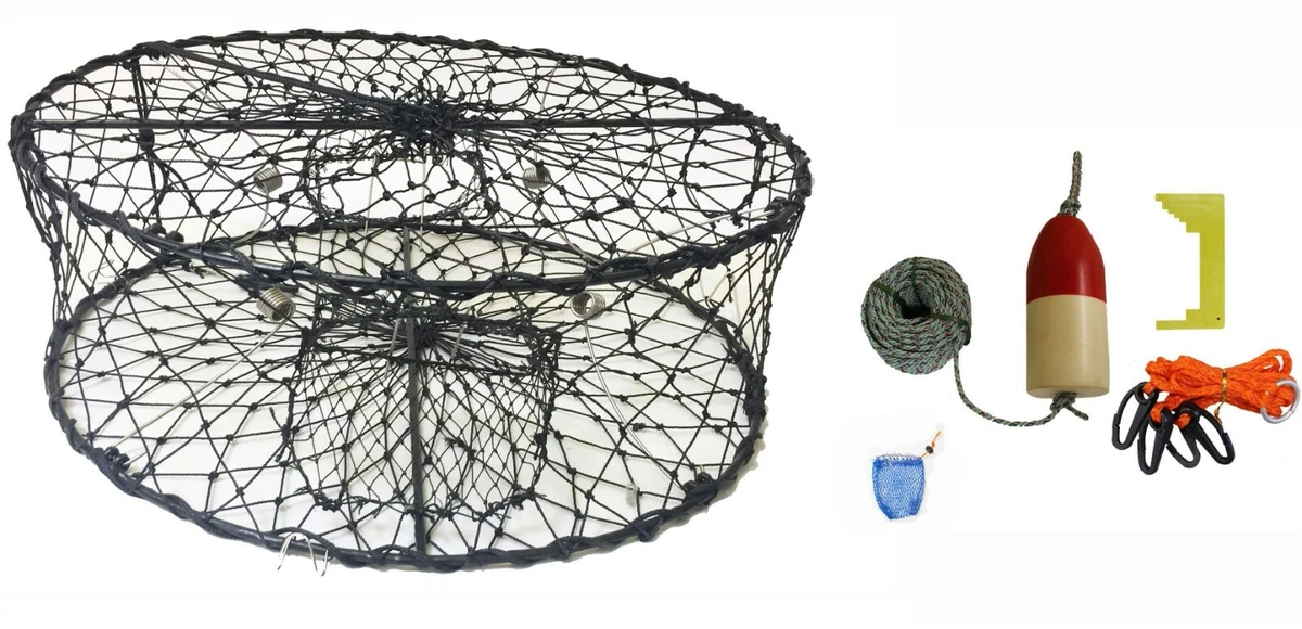 Sporty XL 24x18 Crab Trap C/w 60' Non- Tangle Rope *FREE SHIPPING