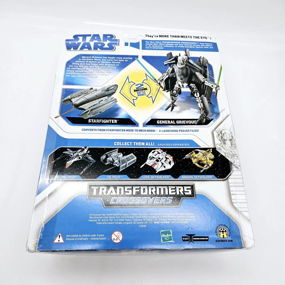 Star Wars Transformers Crossover General Greivous to Greivous Starfighter Nuevo Foto 3 de 3