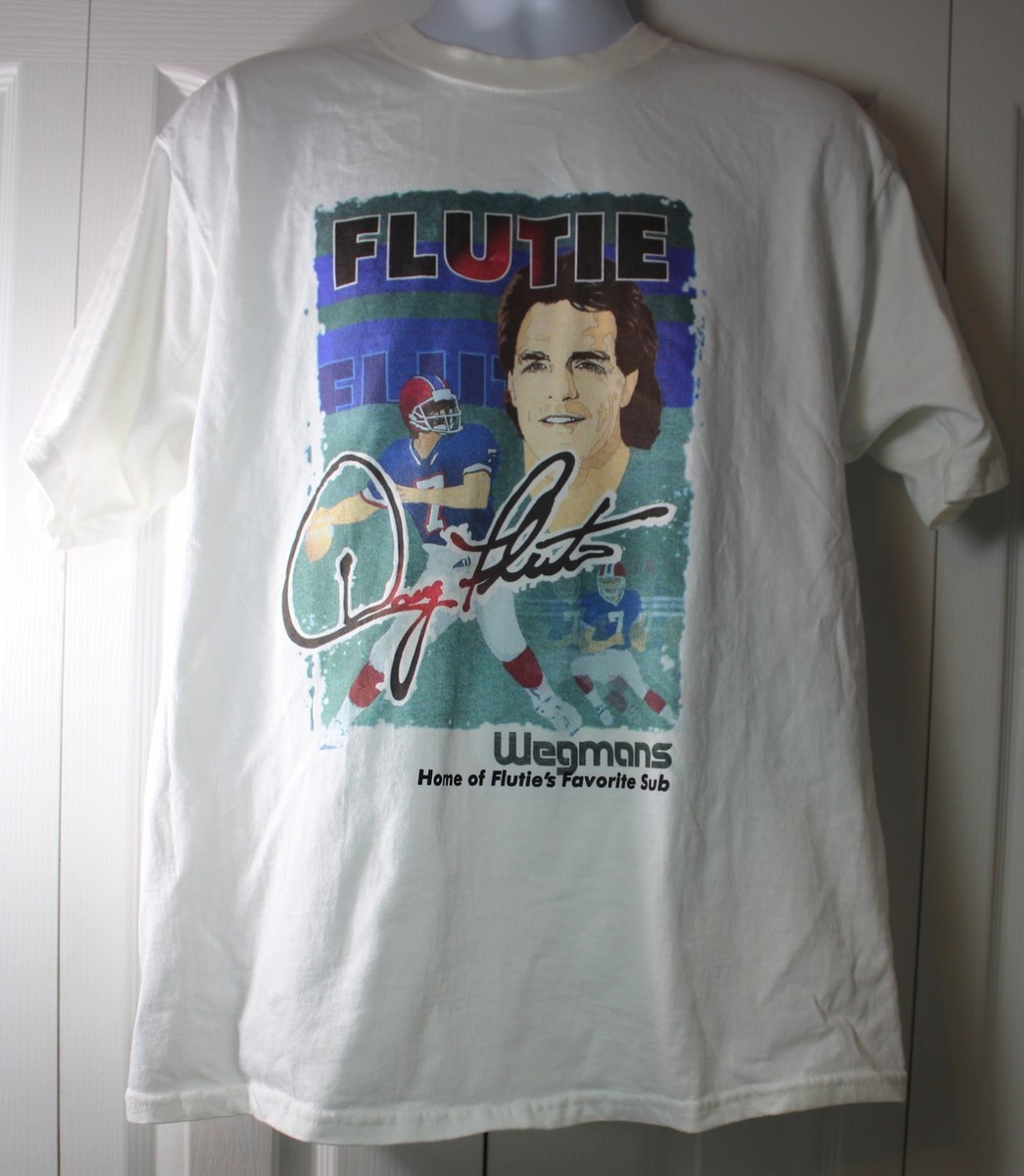 Wegman’s Doug Flutie Large Buffalo Bills NFL Home of Favorite Sub Vintage  Shirt
