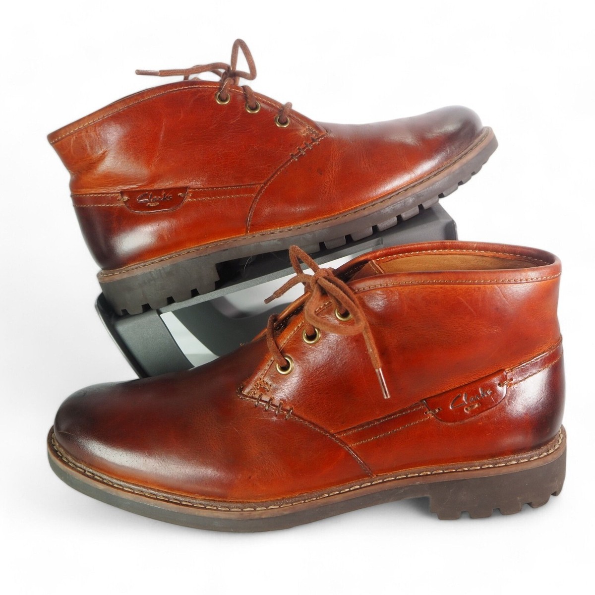 Clarks 1825 Collection Montacute Duke Chukka Boots Brown 26103252