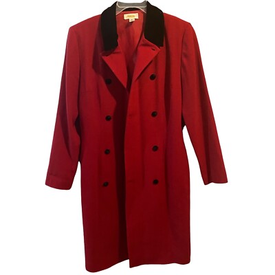 Talbot Coat women's Red Vintage made in USA-SIZE