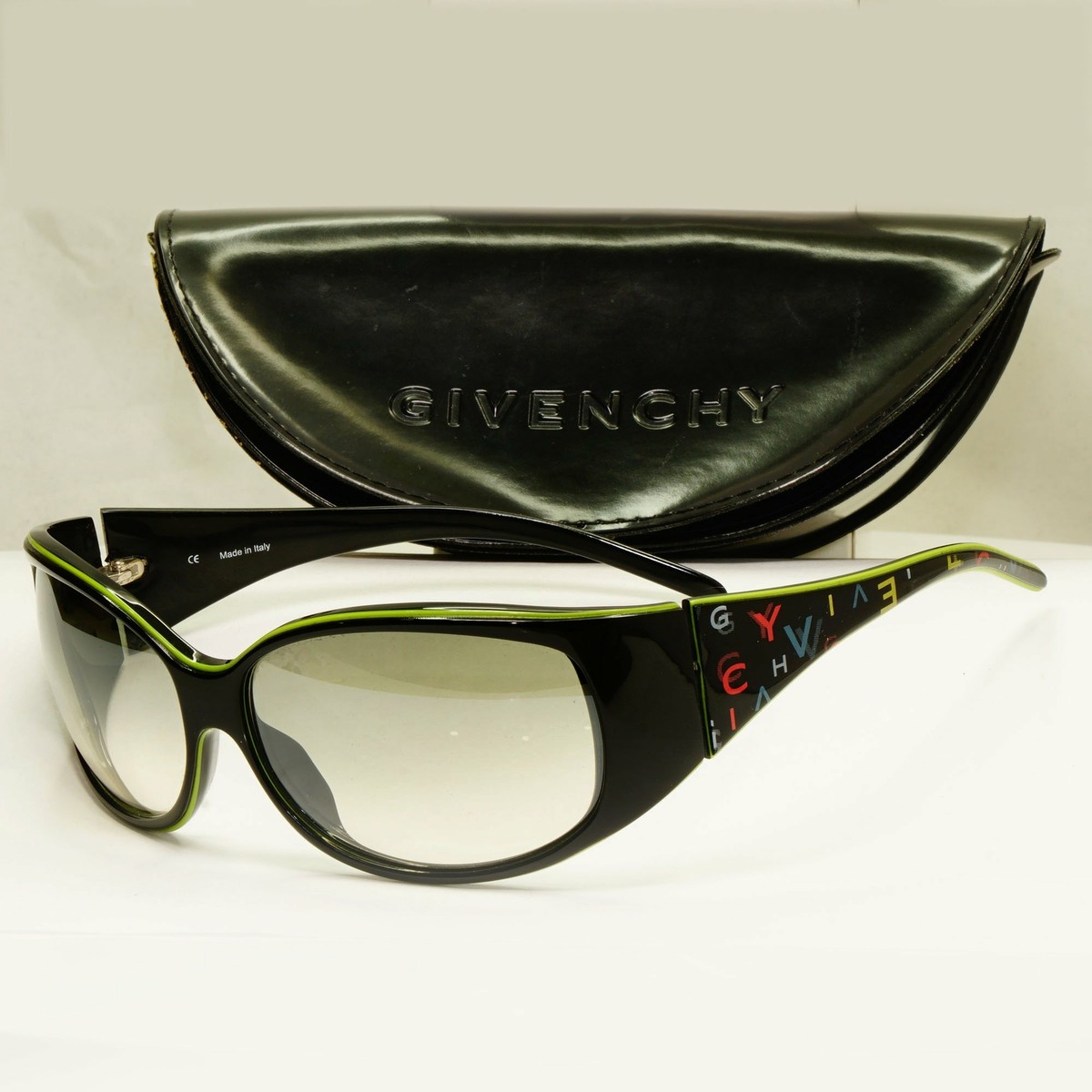 Givenchy Black Womens Vintage Designer Sunglasses SGV 551 Givenchy Black Womens Vintage Designer Sunglasses SGV 551