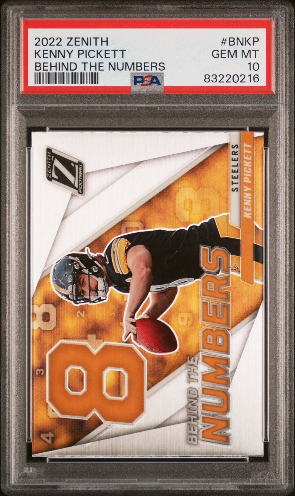 Kenny Pickett Panini Zenith Behind the Numbers #BNKP Base