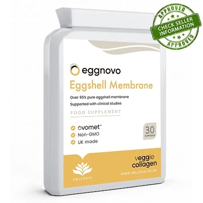 Hellenia Ovomet® Pure Eggshell Membrane 300mg - 30 Capsules