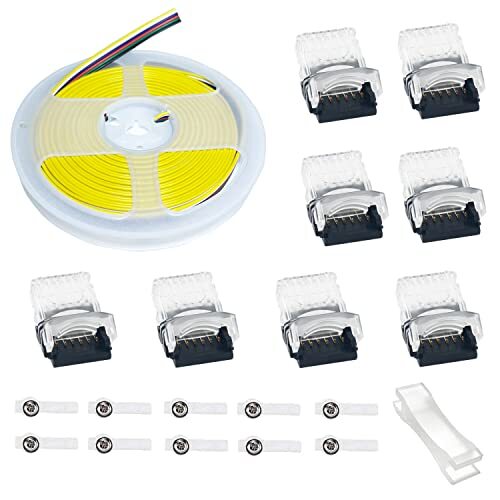 Connettori a striscia LED a 6 pin, connettori per illuminazione a binario senza 