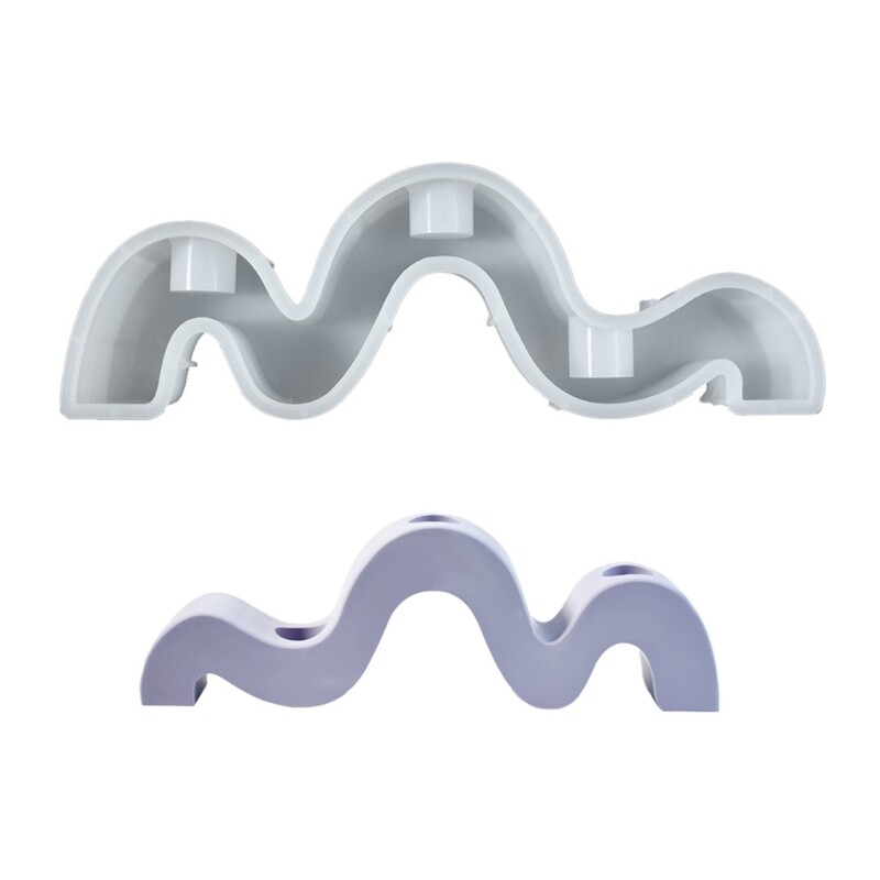 Geometric Silicone Mold for Crafting Delicate Holders and Artistic Creations