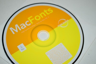 Mac 2005 Fonts Macware High Quality True Type Mac OS X CD Only 