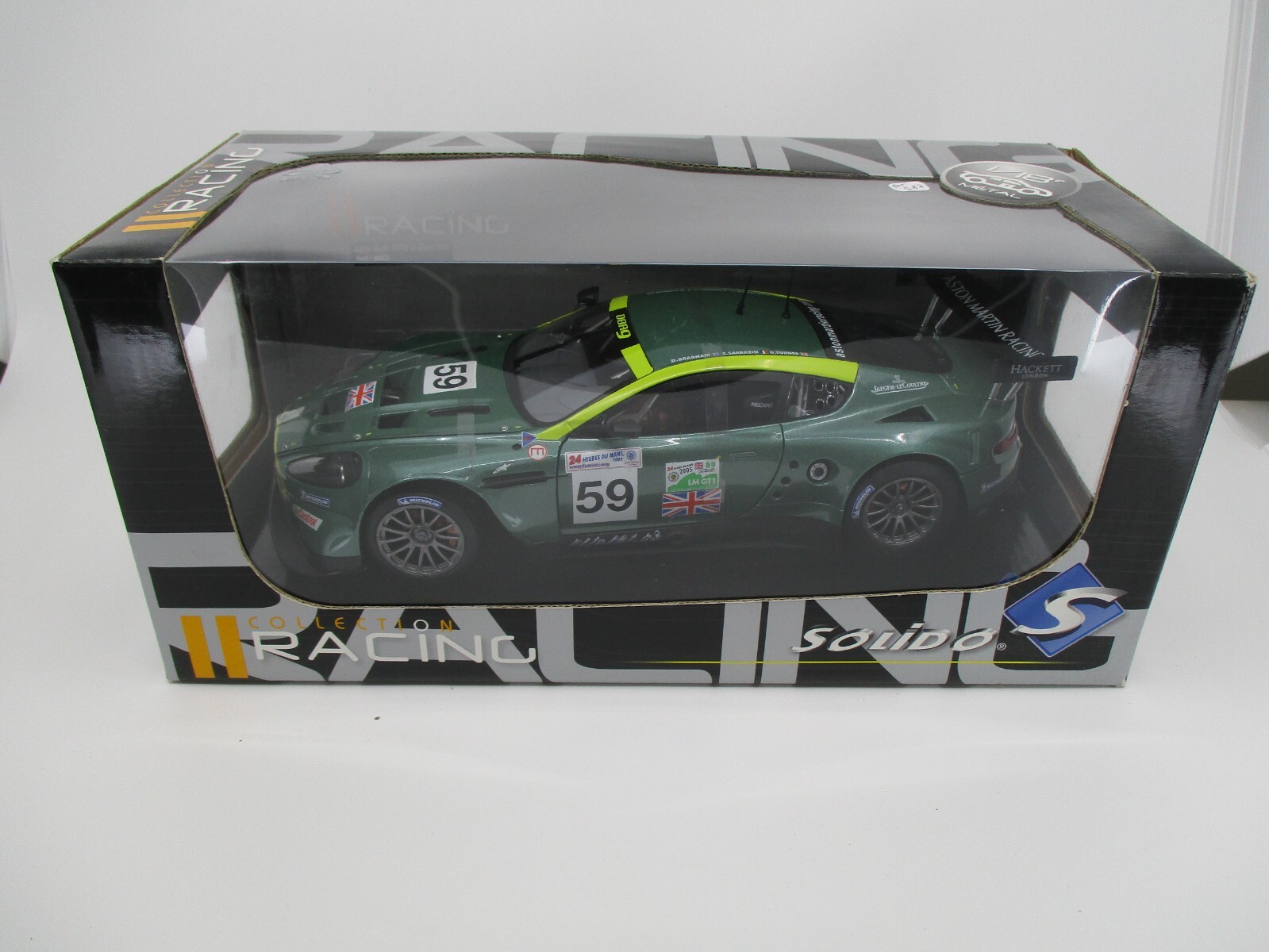Solido 1/18 Aston Martin DBR9 N°59 – 24 Heures Du Mans 2005 – Voiture Miniature De Collection