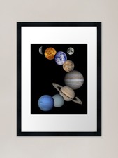 Listing image for solar system Framed Art Print Framed Wall Art Poster Canvas Print Picture