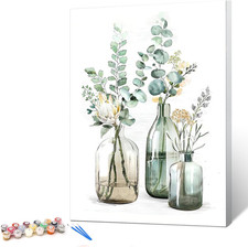 Paint by Numbers Kit for Adults Beginner  Kids Ages 8-12 with Wooden Frame Easy