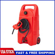 15 Gallon Fuel Caddy Portable Gas Fuel Tankgas Can With Manual Transfer Nozzle