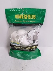 Powerfields R-4-W T-Post Cap White Bag of 10