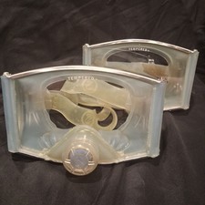 Pair Of Vintage SCUBAPRO Tempered Glass Diving Masks W/ Cases