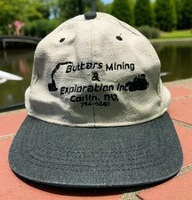 Carlin Nevada Snapback Hat Buttars Gold Mining & Exploration Inc Canvas 