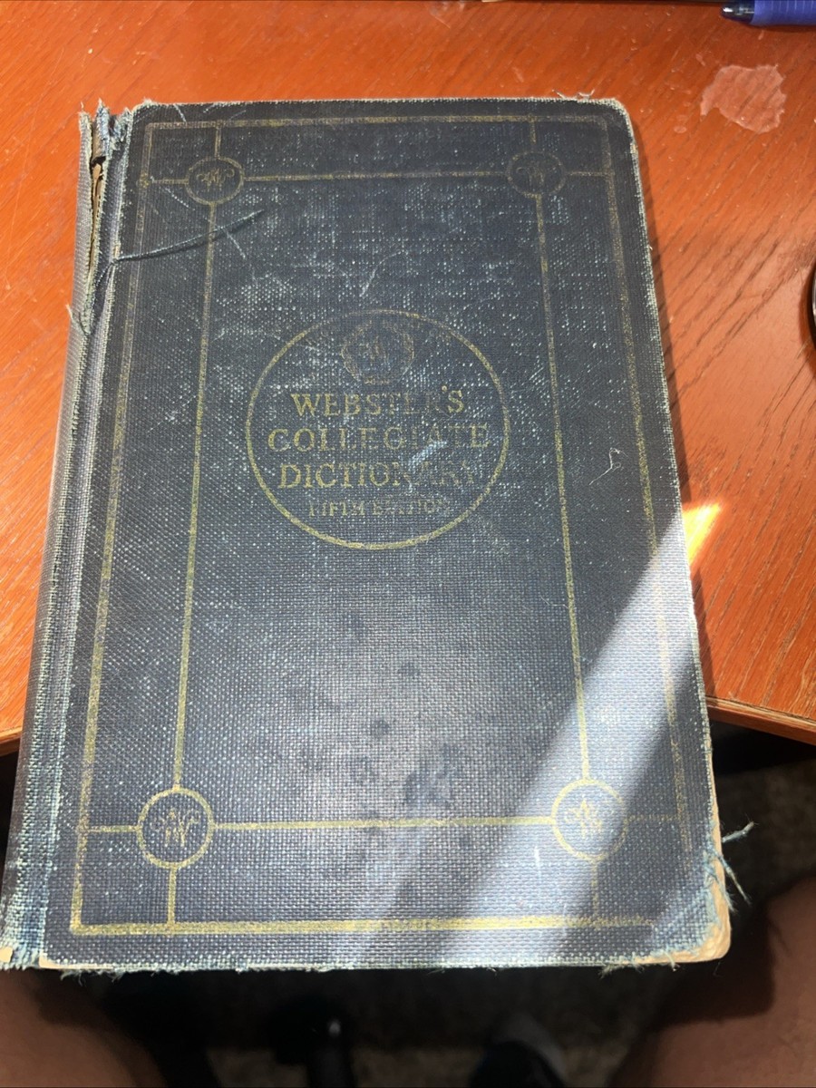 Webster's Collegiate Dictionary 5th edition [1936] Thin paper