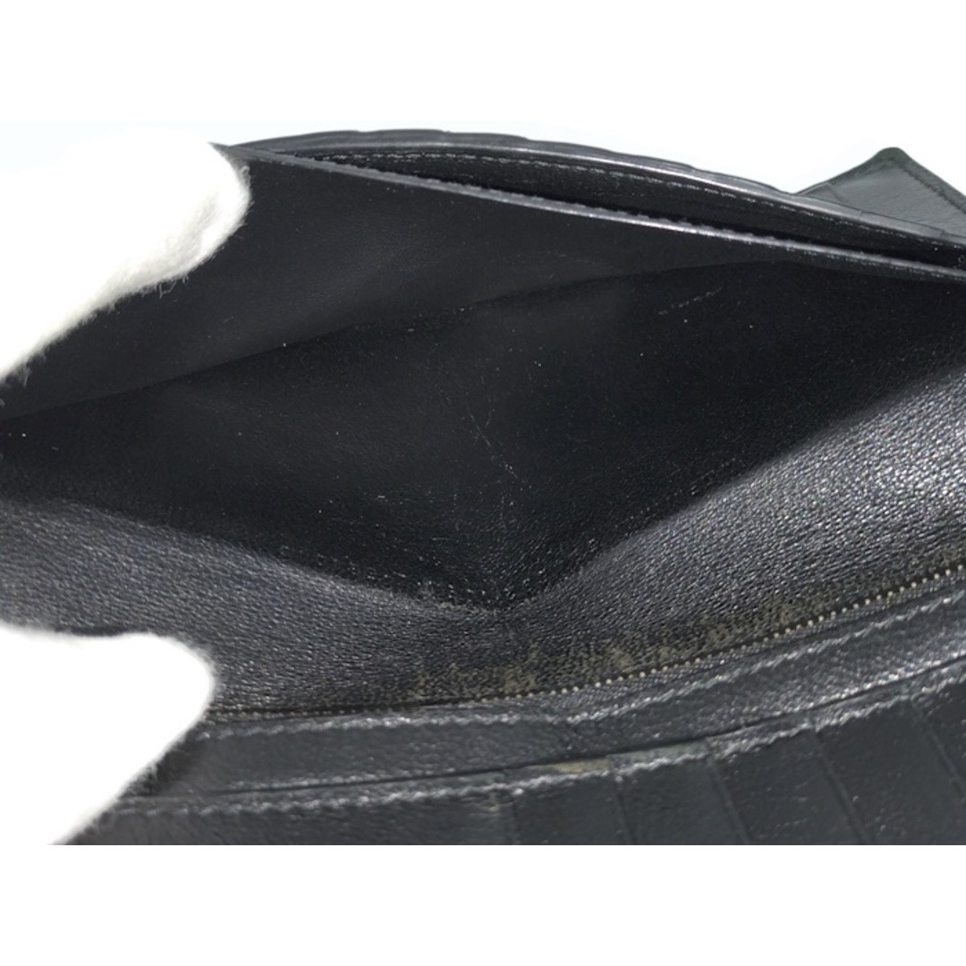 Balenciaga Bifold Long Wallet Logo Leather Black Used SKAI-0 thumbnail 9