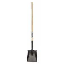 Seymour Midwest 49832Gra Square Point Shovel, 16 Ga 42 In L Hard Wood Handle