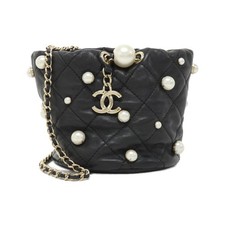 Chanel As2518 Lambskin Shoulder Bag Women Black One Size