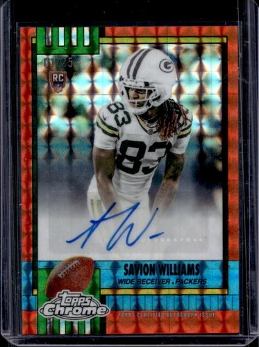 2025 Topps Chrome Savion Williams Orange Refractor (RAW)