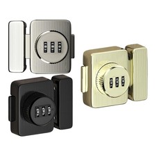 Password Rotary Hasp Lock Twist Knob Hasp Latch Zinc Alloy 3 Digit Keyless